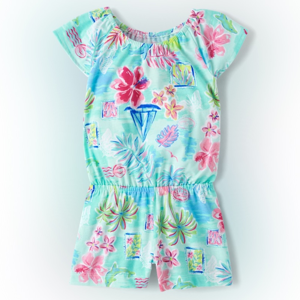 3T The Children's Place Tropical Flutter Romper